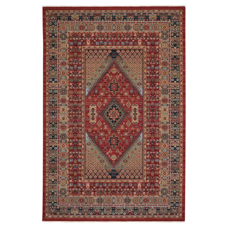 Lineage-Heriz Rust Mist Rectangle Rug - 5\'3\" x 7\'10\"