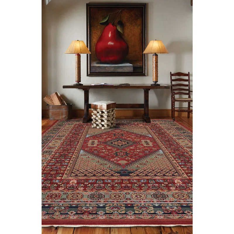 Lineage-Heriz Rust Mist Rectangle Rug - 5\'3\" x 7\'10\"