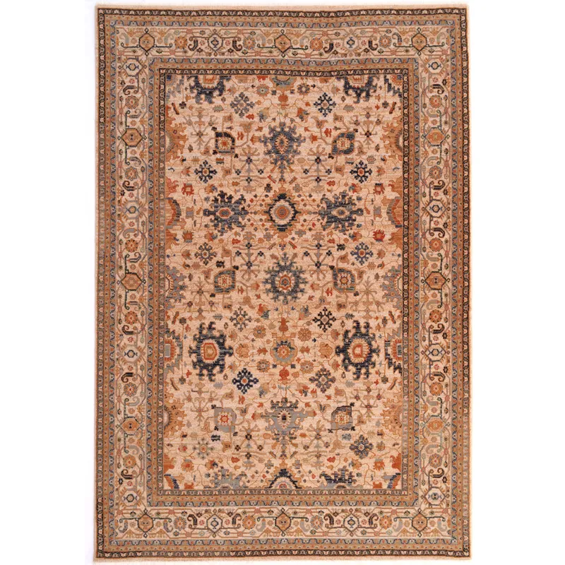Lineage-Keshan Sand Rectangle Rug - 5\'3\" x 7\'10\"