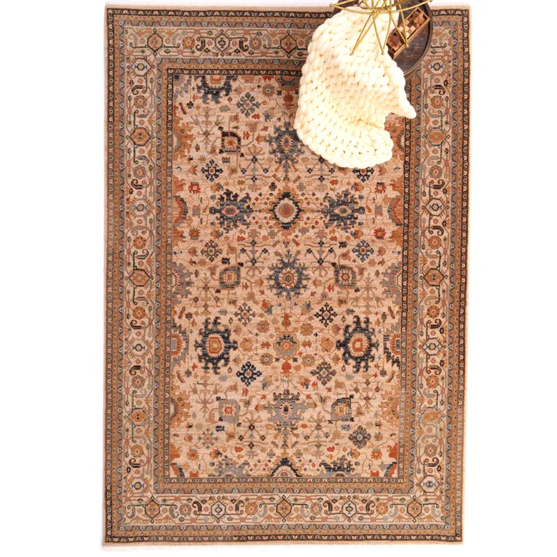 Lineage-Keshan Sand Rectangle Rug - 5\'3\" x 7\'10\"