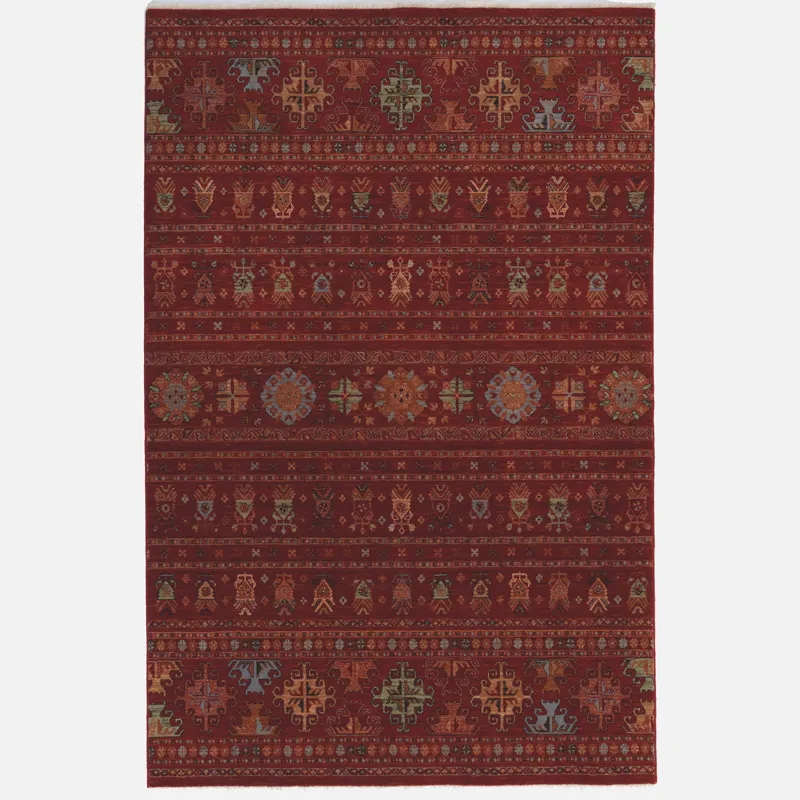 Lineage-Kilim Sangria Rectangle Rug - 9\'10\" x 13\'10\"