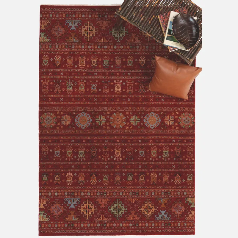 Lineage-Kilim Sangria Rectangle Rug - 9\'10\" x 13\'10\"