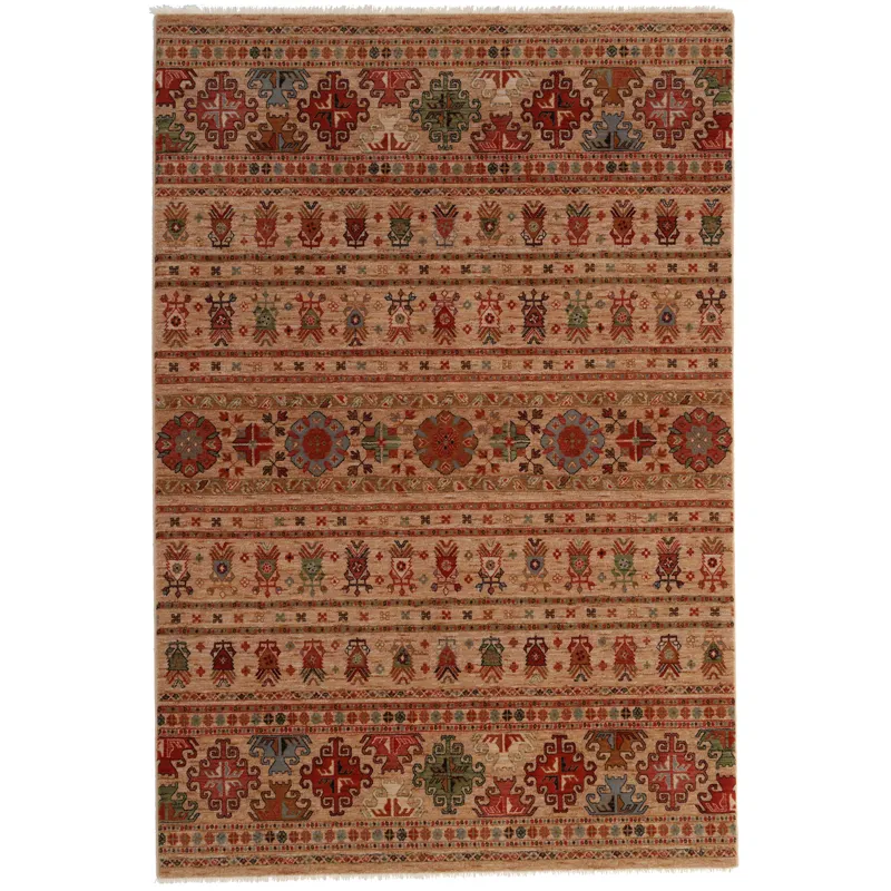 Lineage-Kilim Oatmeal Rectangle Rug - 9\'10\" x 13\'10\"
