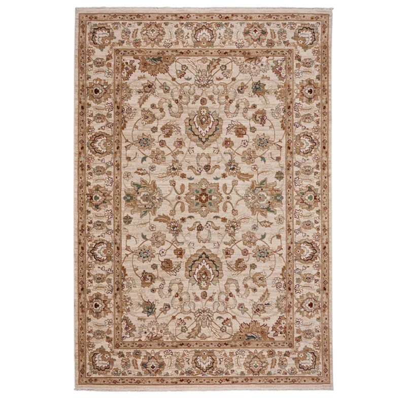 Jules-Ushak Ivory Stone Rectangle Rug - 9\'2\" x 12\'5\"