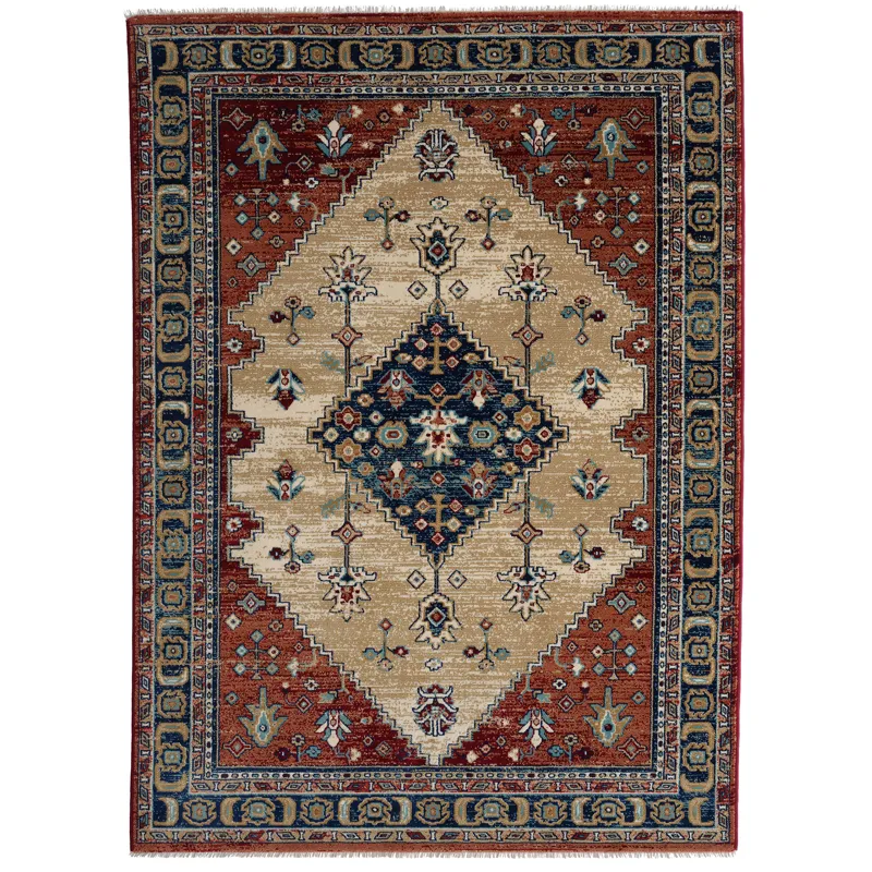 Jules-Serapi Rust Rectangle Rug - 7\'10\" x 11\'10\"