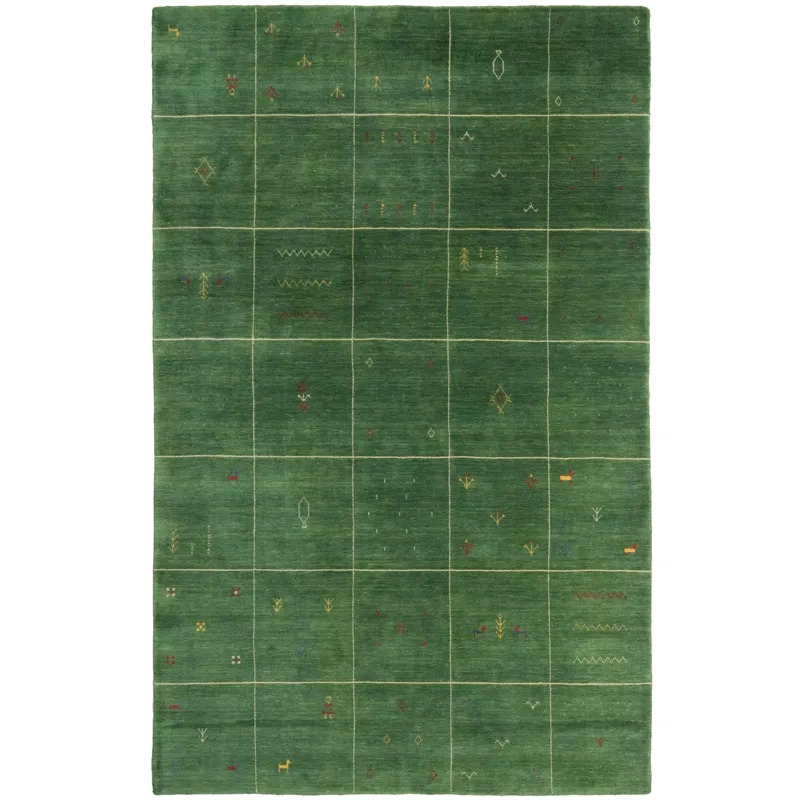 Zagros Verdant Green Rectangle Rug - 2\'6\" x 9\'6\"