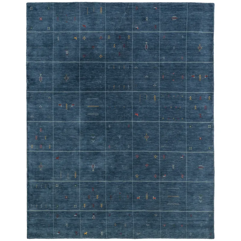 Zagros Cobalt Blue Rectangle Rug - 3\' x 5\'