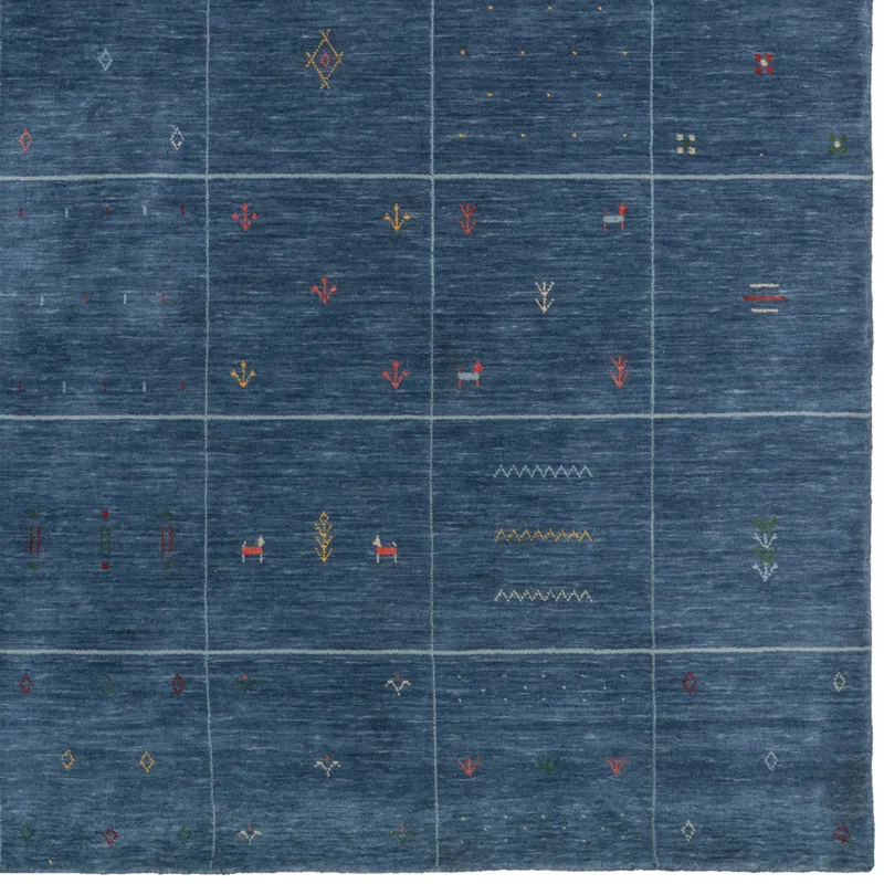 Zagros Cobalt Blue Rectangle Rug - 3\' x 5\'
