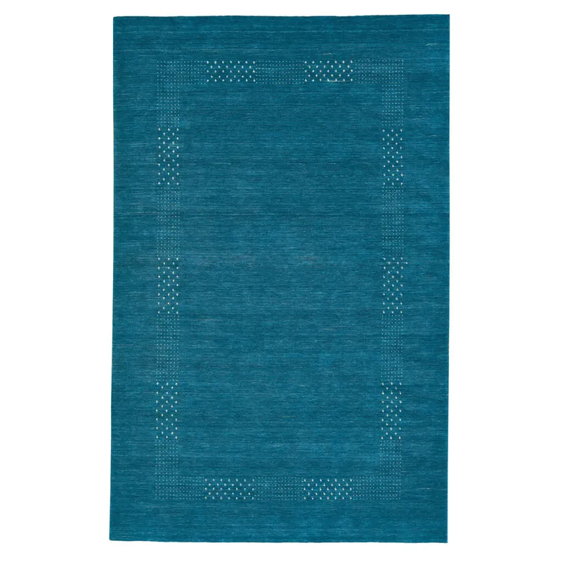 Simply Gabbeh Turquoise Rectangle Rug - 2\'6\" x 9\'6\"