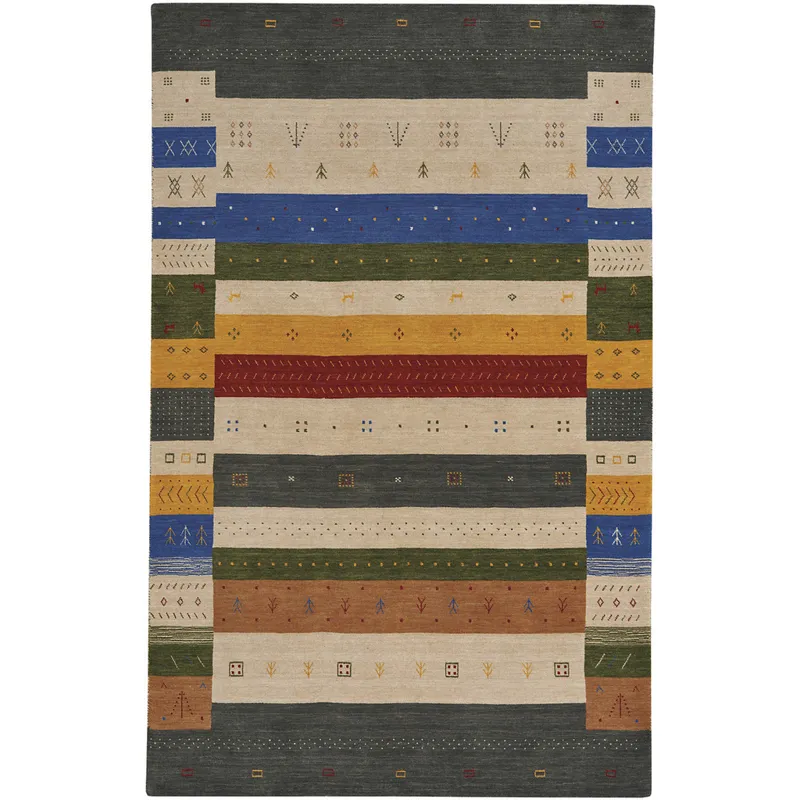 Simply Gabbeh Multi Rectangle Rug - 10\' x 14\'