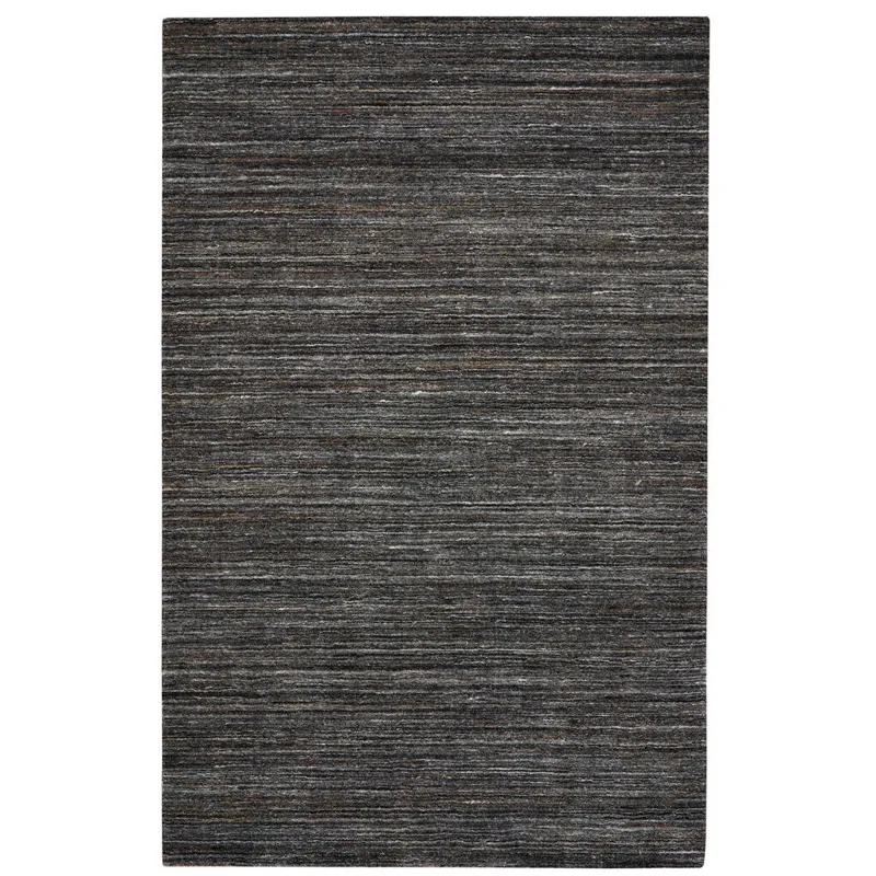 Burke Charcoal Rectangle Rug - 9\' x 13\'