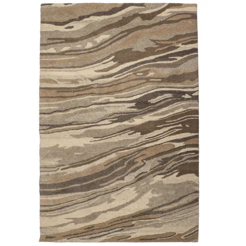 Waves Harbor Clay Rectangle Rug - 7\'9\" x 9\'9\"
