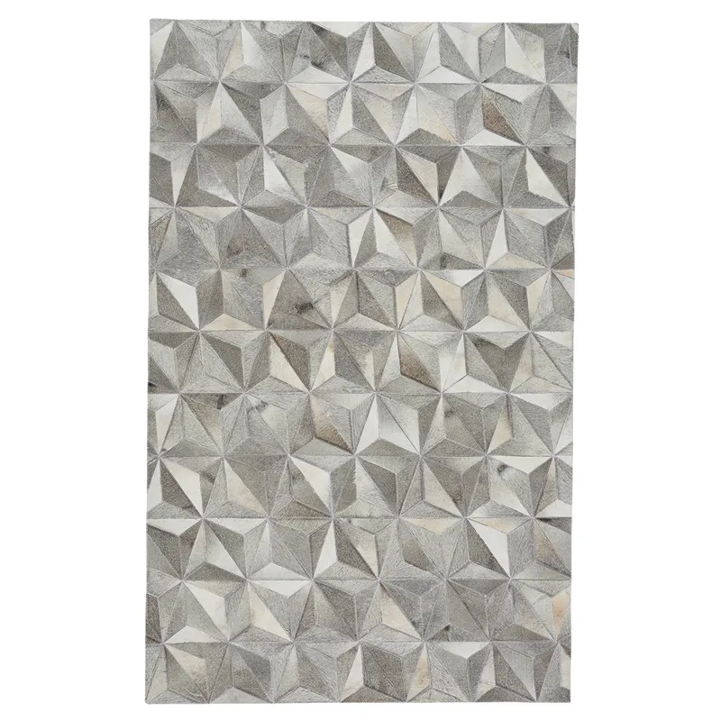 Laramie-Diamond Grey Rectangle Rug - 8\' x 10\'