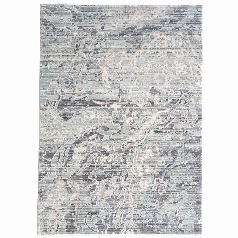Zenith-Lava Ocean Rectangle Rug - 5\'3\" x 7\'10\"