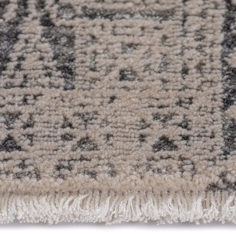 Zenith-Lineal Oyster Rectangle Rug - 2\'7\" x 10\'7\"