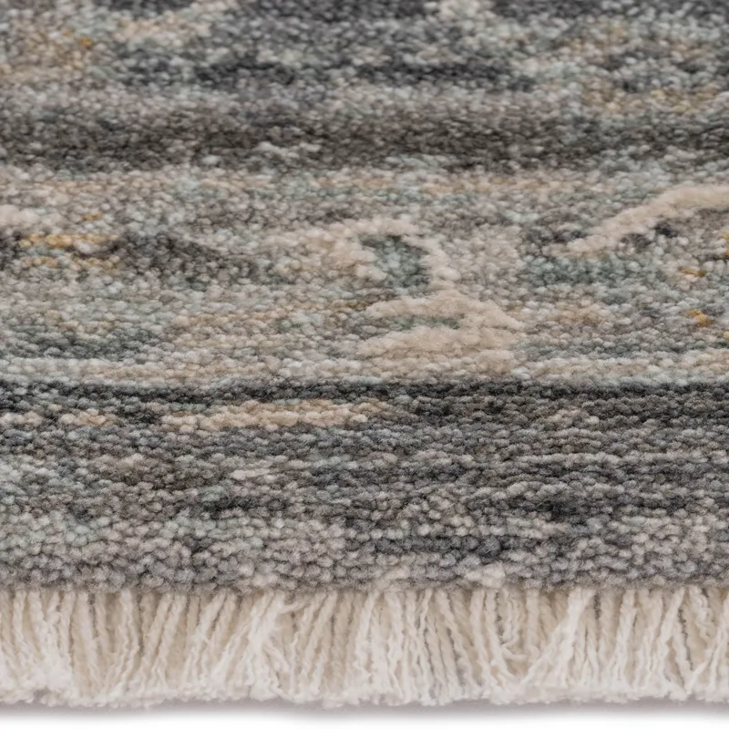 Zenith-Sarouk Slate Rectangle Rug - 5\'3\" x 7\'10\"