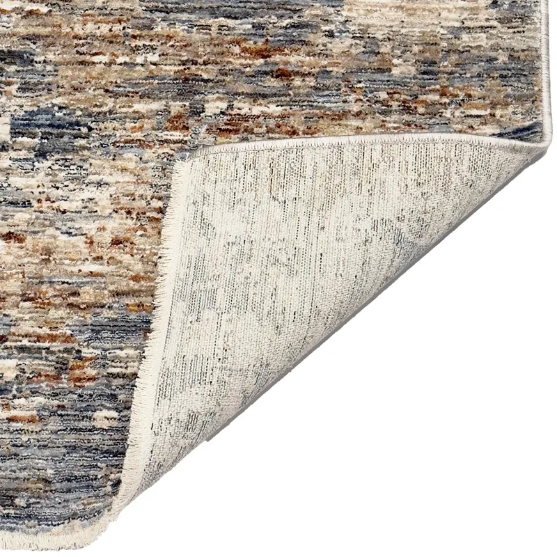 Galata-Abstract Slate Rectangle Rug - 5\'3\" x 7\'10\"