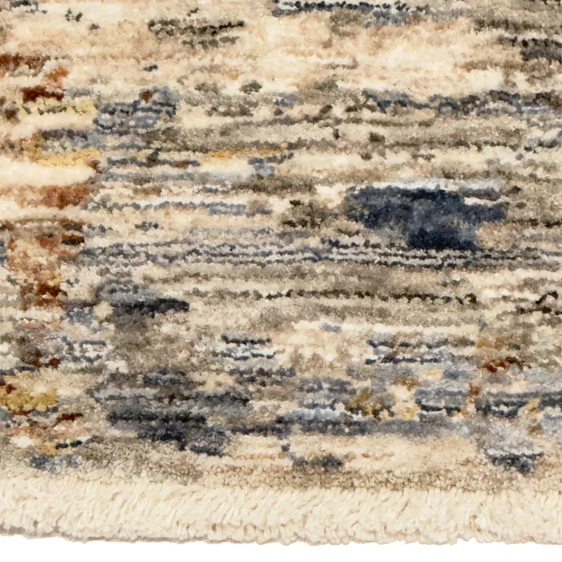 Galata-Abstract Slate Rectangle Rug - 5\'3\" x 7\'10\"