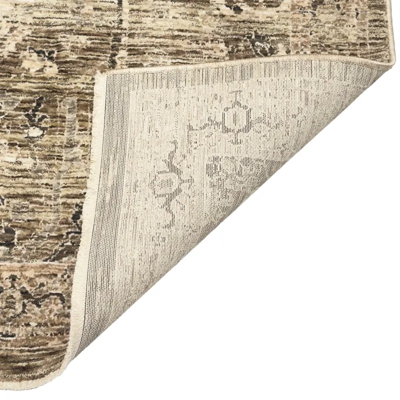 Galata-Heriz Moss Rectangle Rug - 3\' x 9\'6\"