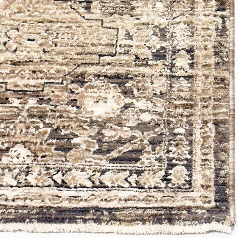 Galata-Keshan Ash Rectangle Rug - 3\' x 9\'6\"