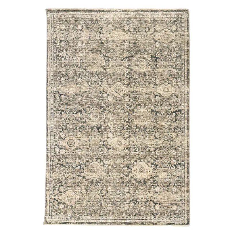 Galata-Keshan Ash Rectangle Rug - 3\' x 9\'6\"