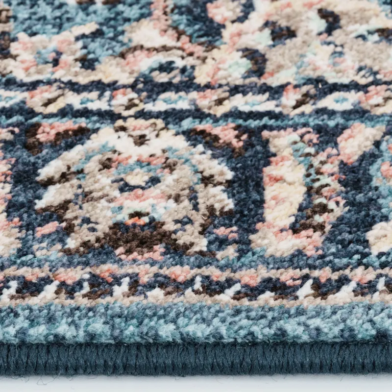 Bosphorus-Bahktiar Navy Rectangle Rug - 2\'1\" x 7\'10\"
