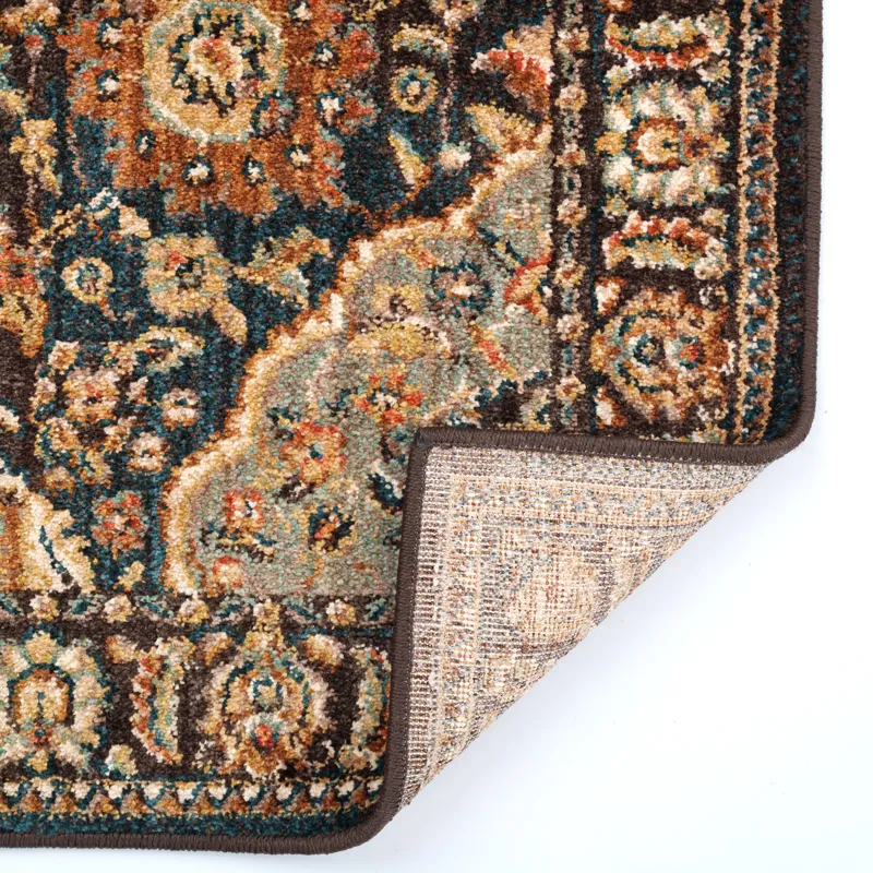 Bosphorus-Bahktiar Chocolate Rectangle Rug - 3\'5\" x 5\'2\"