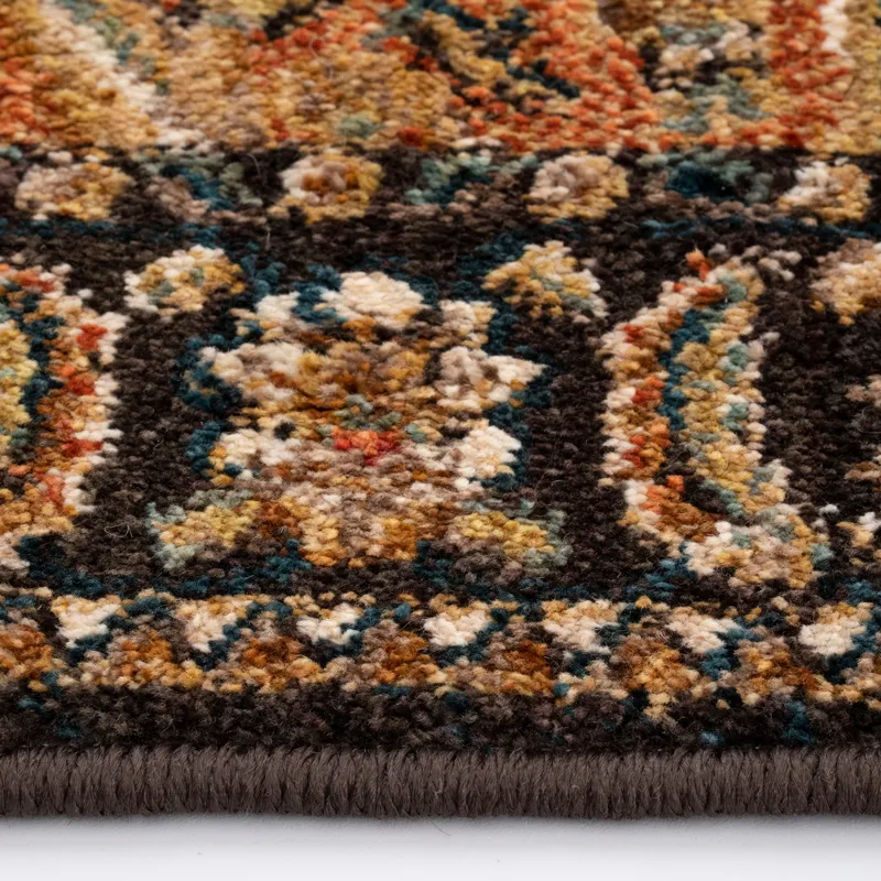 Bosphorus-Bahktiar Chocolate Rectangle Rug - 3\'5\" x 5\'2\"