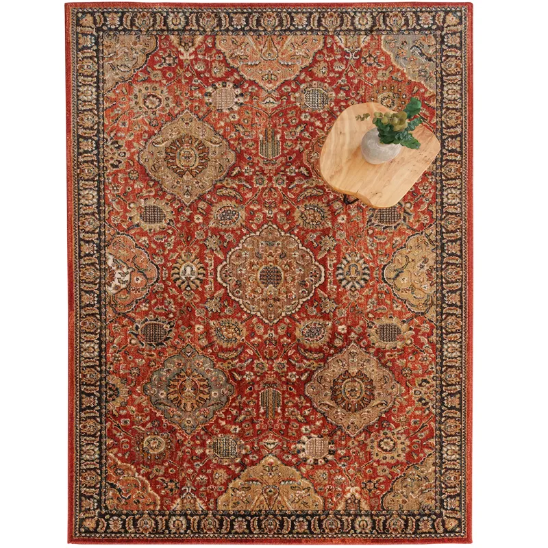 Bosphorus-Bahktiar Terra Cotta Rectangle Rug - 8\' x 11\'