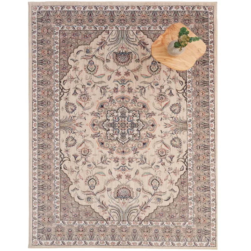 Bosphorus-Heriz Ivory Rectangle Rug - 3\'5\" x 5\'2\"
