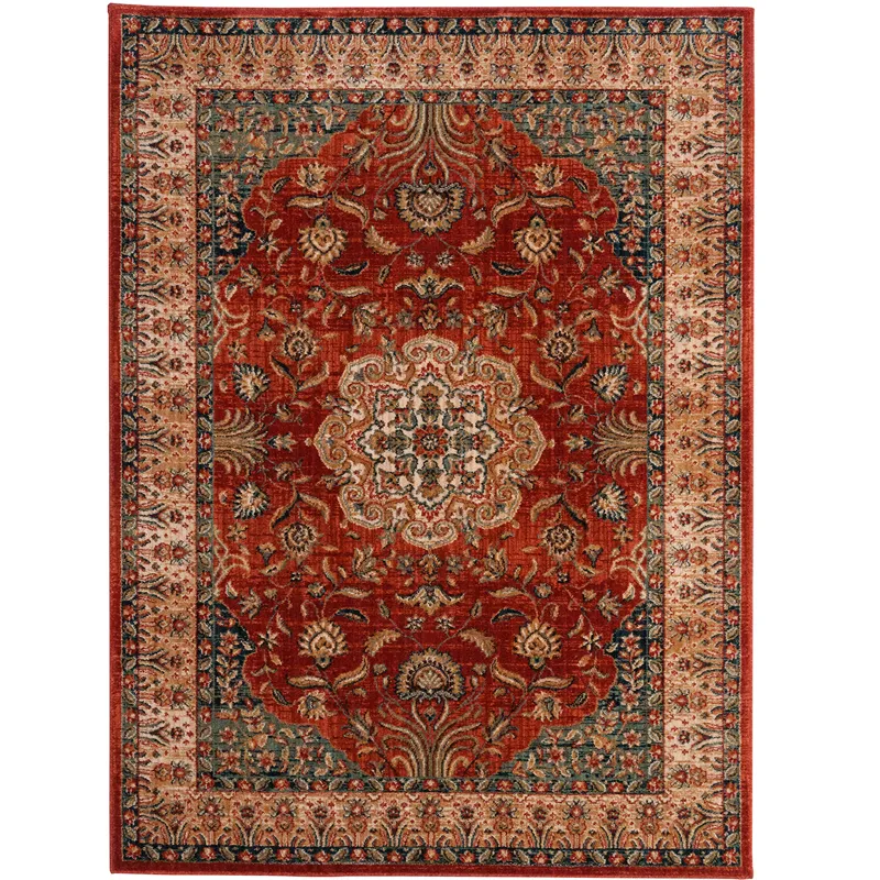 Bosphorus-Heriz Rust Rectangle Rug - 5\'3\" x 7\'10\"