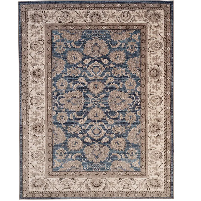Bosphorus-Keshan Blue Rectangle Rug - 5\'3\" x 7\'10\"