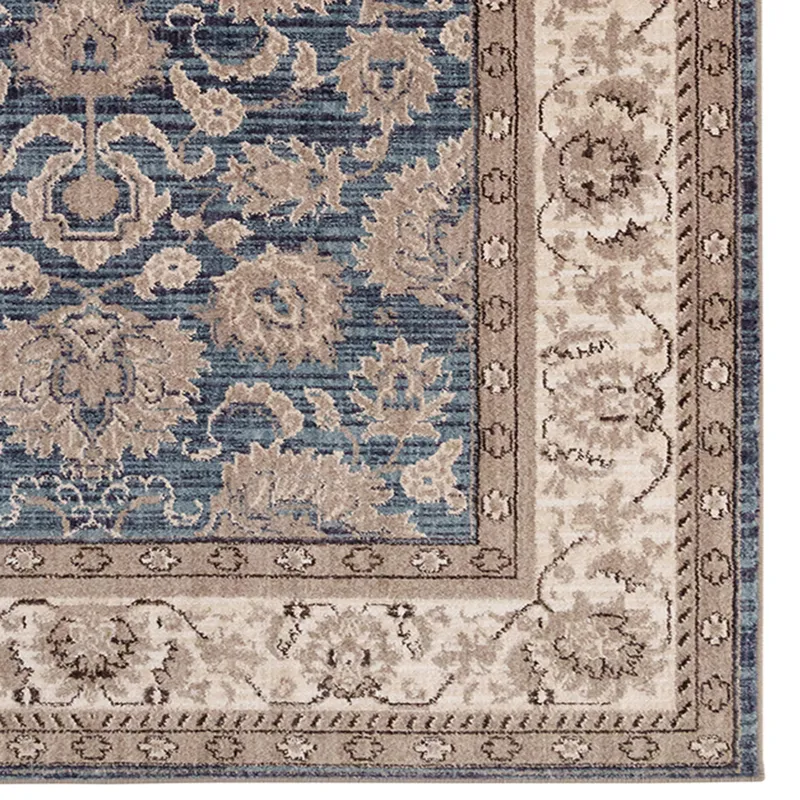 Bosphorus-Keshan Blue Rectangle Rug - 5\'3\" x 7\'10\"