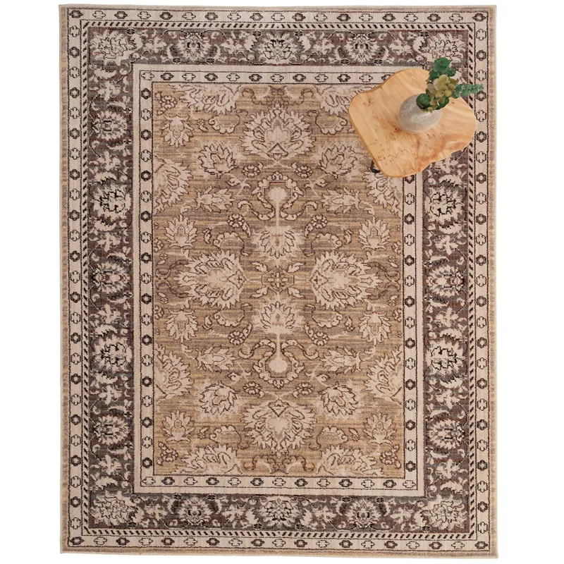Bosphorus-Keshan Stone Rectangle Rug - 2\'1\" x 7\'10\"