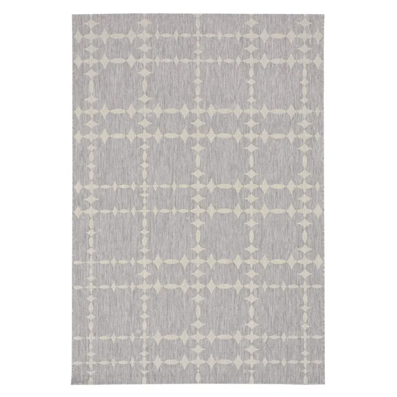 Finesse-Tower Court Silver Rectangle Rug - 7\'10\" x 11\'10\"