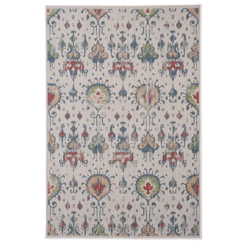 Captiva-Ikat Ivory Rectangle Rug - 7\'10\" x 10\'10\"