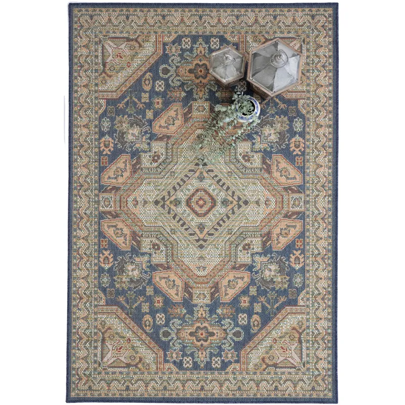 Captiva-Tabriz Navy Rectangle Rug - 7\'10\" x 10\'10\"