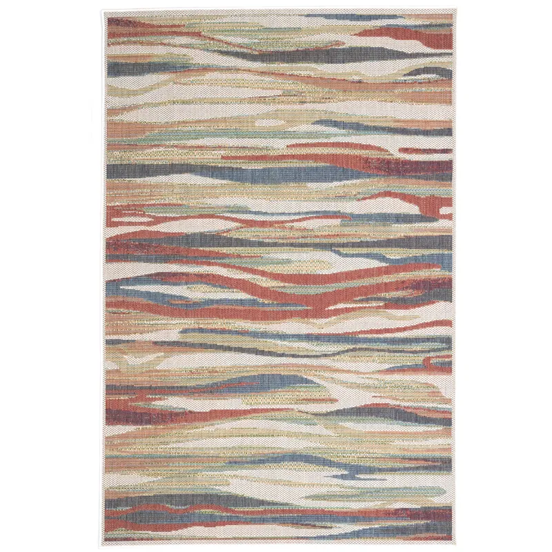 Captiva-Zuo Multi Rectangle Rug - 7\'10\" x 10\'10\"