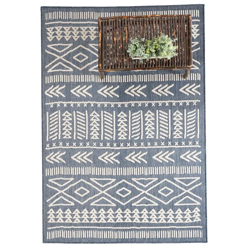 Retreat-Lodge Denim Rectangle Rug - 7\'10\" x 10\'10\"