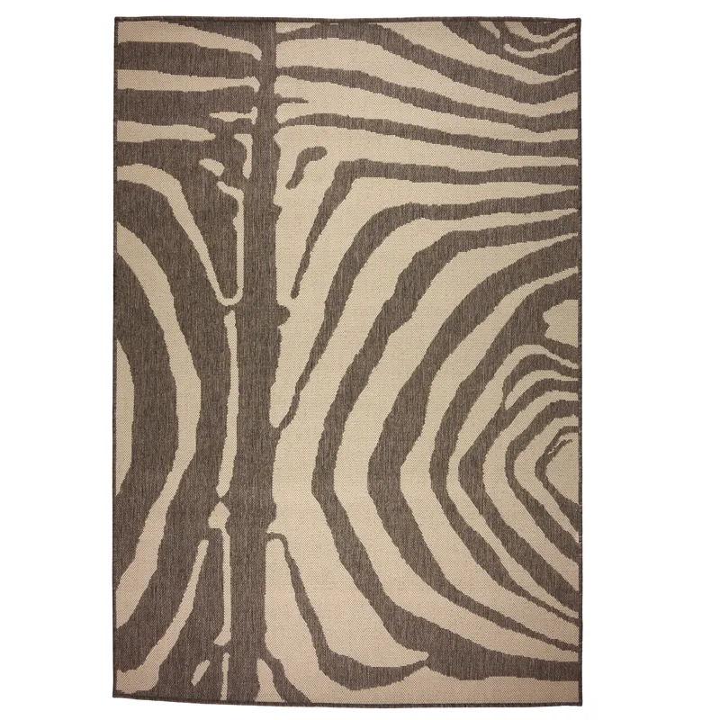 Cape Town Taupe Rectangle Rug - 5\'3\" x 7\'6\"