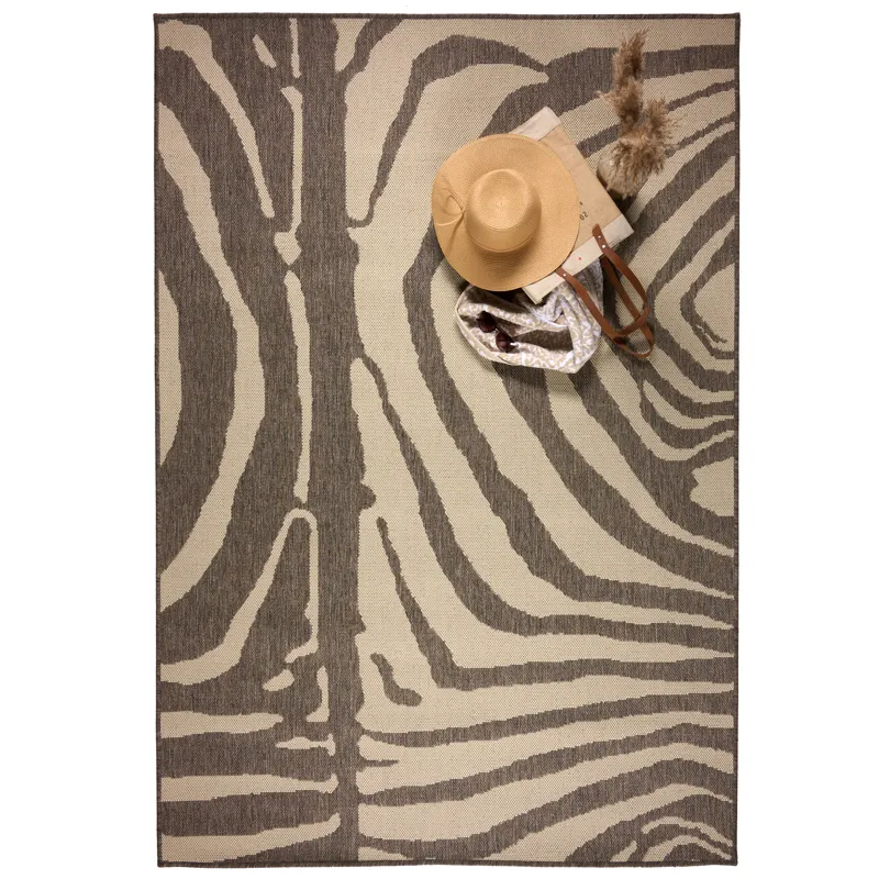 Cape Town Taupe Rectangle Rug - 5\'3\" x 7\'6\"
