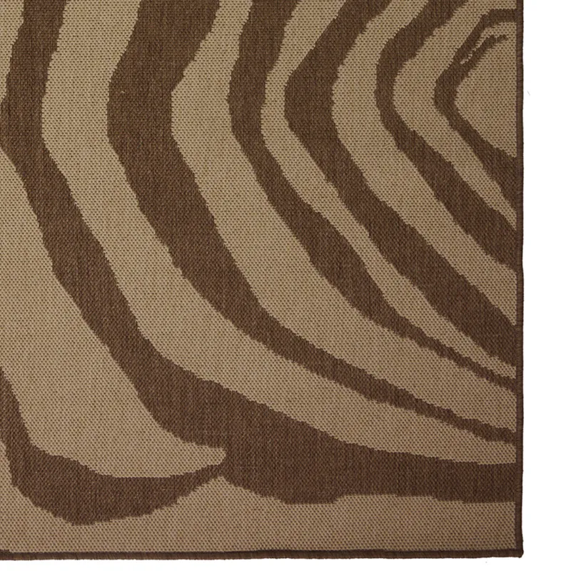 Cape Town Brown Rectangle Rug - 5\'3\" x 7\'6\"