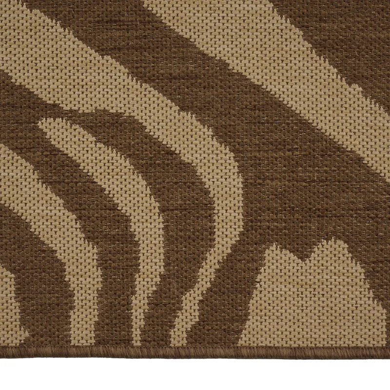 Cape Town Brown Rectangle Rug - 5\'3\" x 7\'6\"
