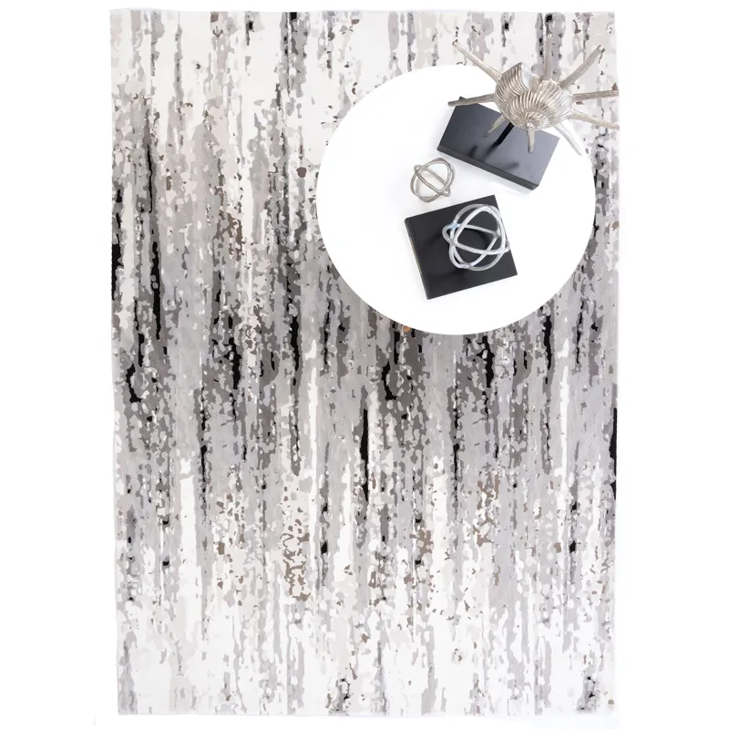Manhattan-Soho Steel Rectangle Rug - 4\' x 6\'