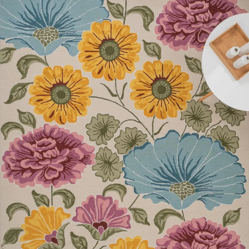 Jardin Multi Rectangle Rug - 5\' x 8\'