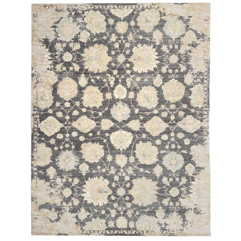 Manor Pewter Rectangle Rug - 7\'9\" x 10\'9\"