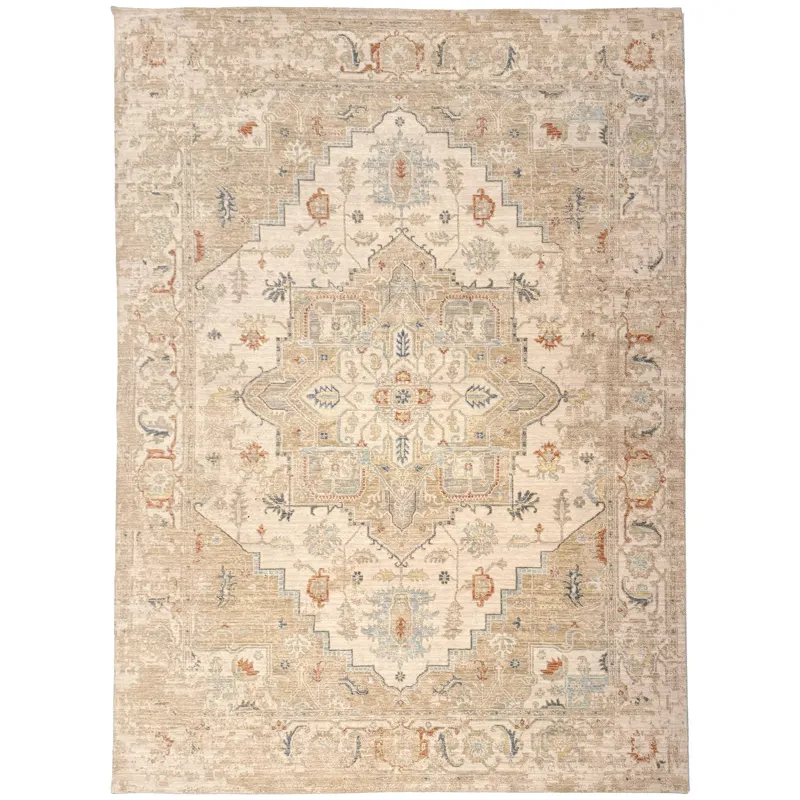 Manor Taupe Rectangle Rug - 5\' x 7\'6\"