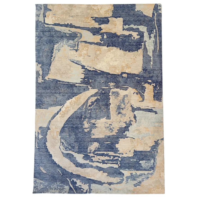 Allure Cerulean Rectangle Rug - 7\'9\" x 10\'9\"