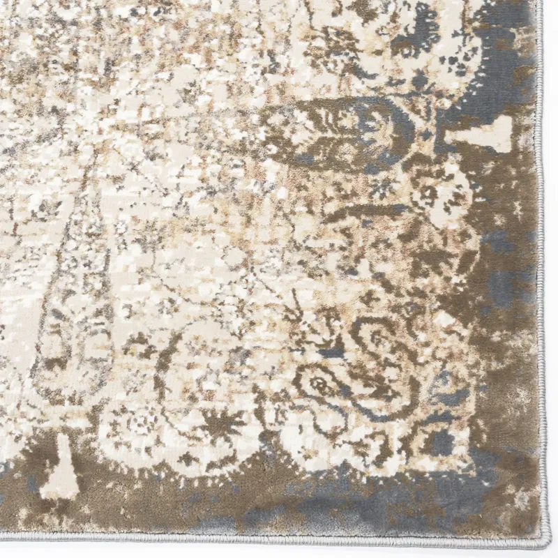Ives Silver Rectangle Rug - 5\'3\" x 7\'10\"