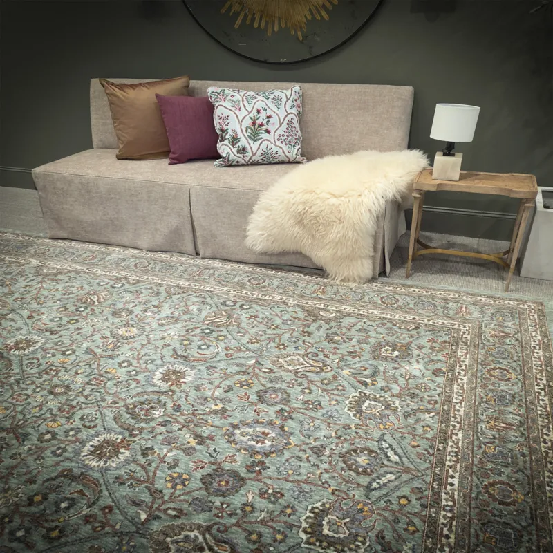 Summerfield Seafoam Rectangle Rug - 5\'3\" x 7\'10\"